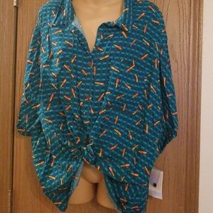 3xl Unicorn Lipstick Print Amy NWT